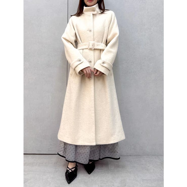 【藤井サチコラボ】スタンドウールライクコート | dazzlin | 詳細画像8 