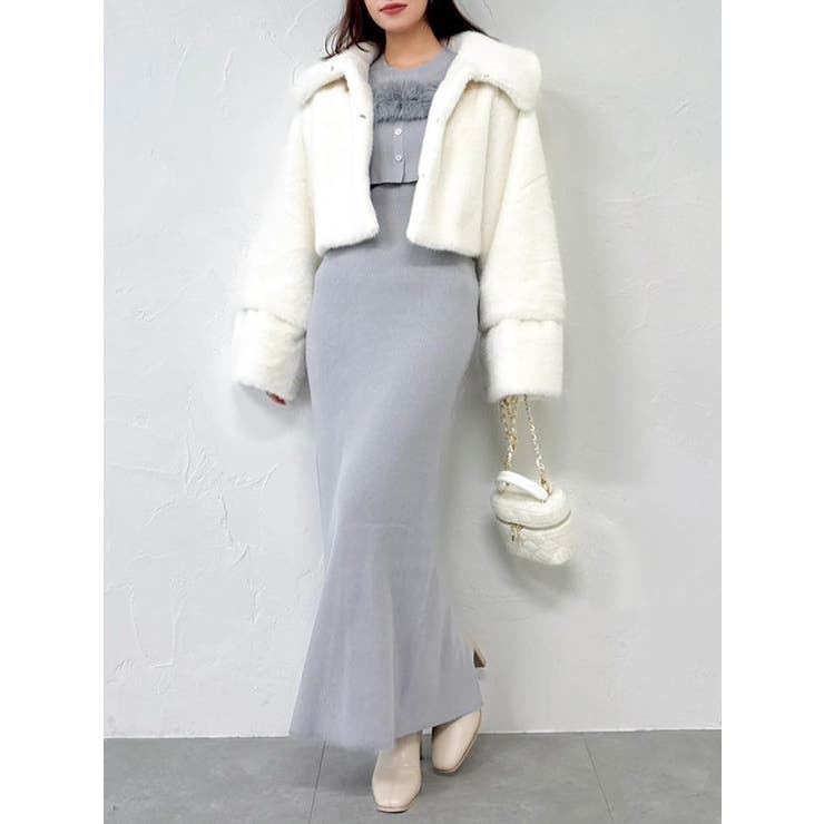 【20周年記念復刻！】ビットショートミンクライクファーコート | dazzlin | 詳細画像18 