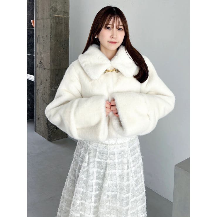 【20周年記念復刻！】ビットショートミンクライクファーコート | dazzlin | 詳細画像19 