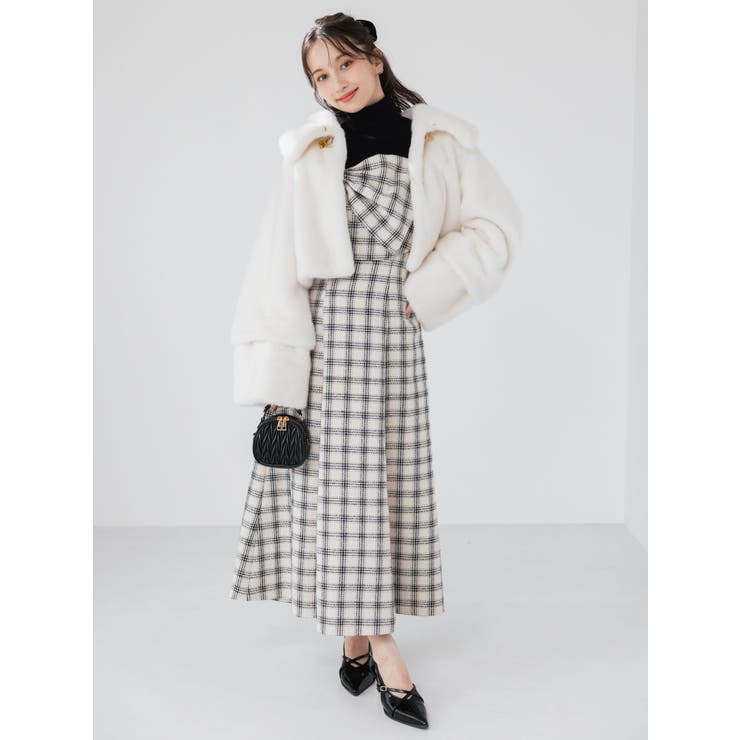 【20周年記念復刻！】ビットショートミンクライクファーコート | dazzlin | 詳細画像2 