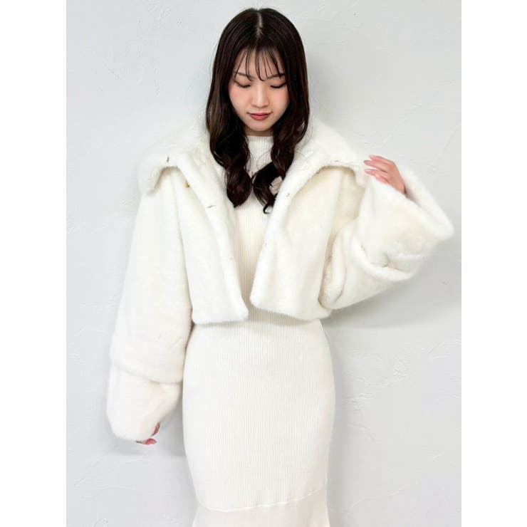 【20周年記念復刻！】ビットショートミンクライクファーコート | dazzlin | 詳細画像23 