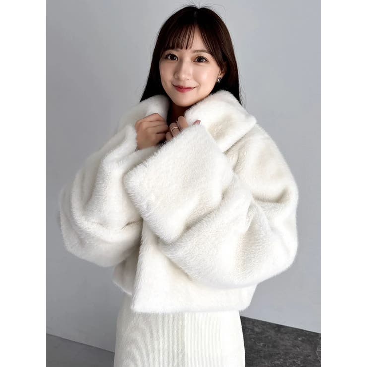 【20周年記念復刻！】ビットショートミンクライクファーコート | dazzlin | 詳細画像27 