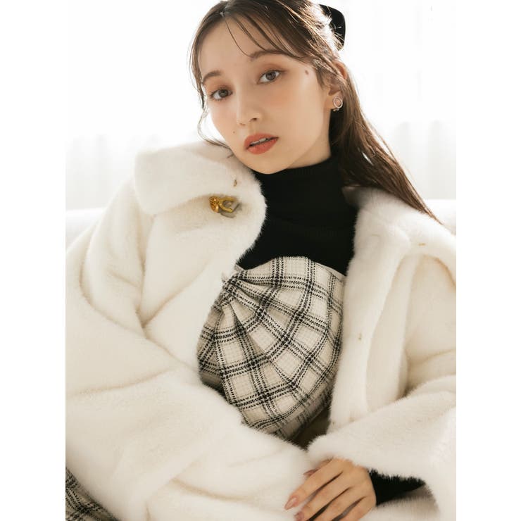 【20周年記念復刻！】ビットショートミンクライクファーコート | dazzlin | 詳細画像3 