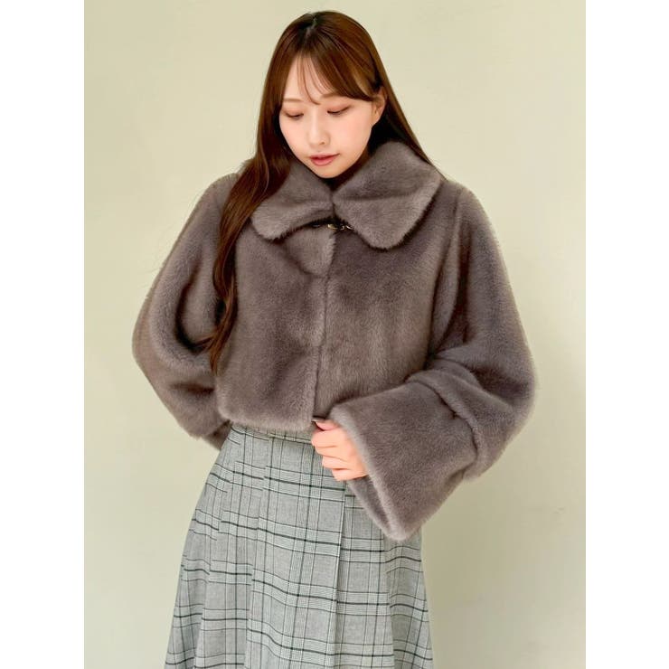 【20周年記念復刻！】ビットショートミンクライクファーコート | dazzlin | 詳細画像33 