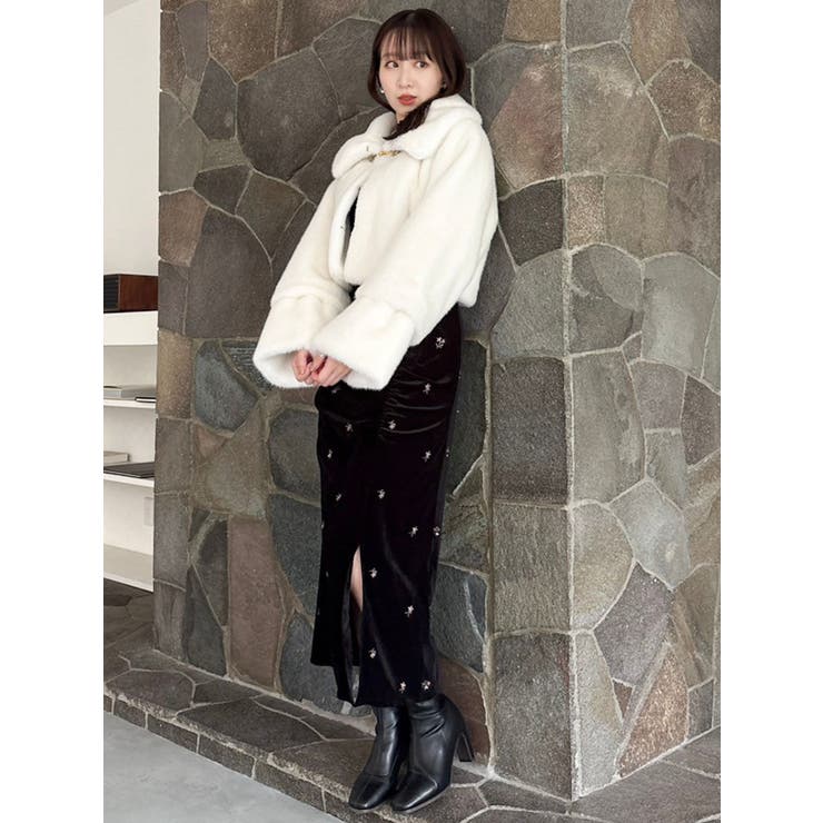 【20周年記念復刻！】ビットショートミンクライクファーコート | dazzlin | 詳細画像38 