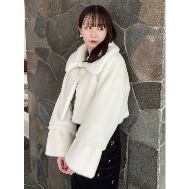 【20周年記念復刻！】ビットショートミンクライクファーコート | dazzlin | 詳細画像40 