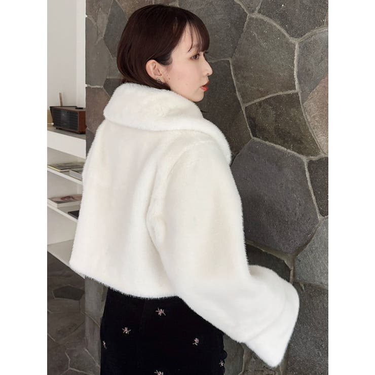 【20周年記念復刻！】ビットショートミンクライクファーコート | dazzlin | 詳細画像42 