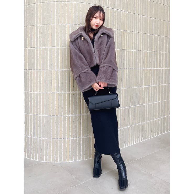 【20周年記念復刻！】ビットショートミンクライクファーコート | dazzlin | 詳細画像43 