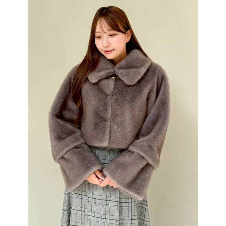 【20周年記念復刻！】ビットショートミンクライクファーコート | dazzlin | 詳細画像48 