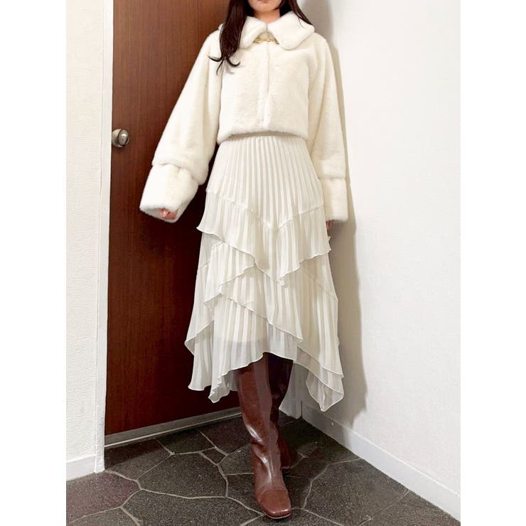 【20周年記念復刻！】ビットショートミンクライクファーコート | dazzlin | 詳細画像50 