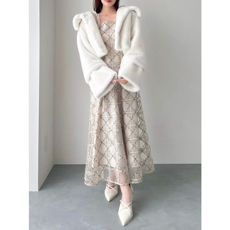 【20周年記念復刻！】ビットショートミンクライクファーコート | dazzlin | 詳細画像7 