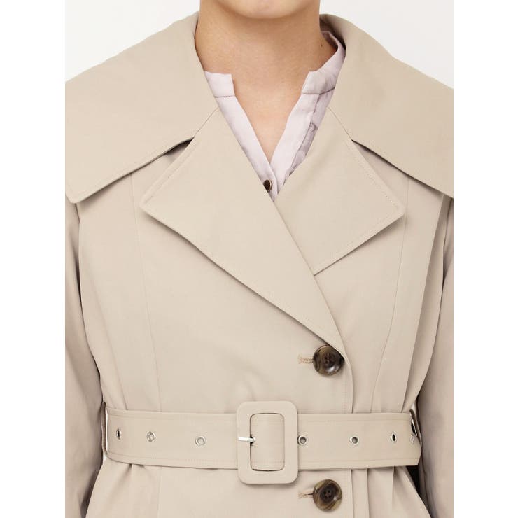 ビッグカラーフリルスリーブトレンチコート | dazzlin | 詳細画像20 