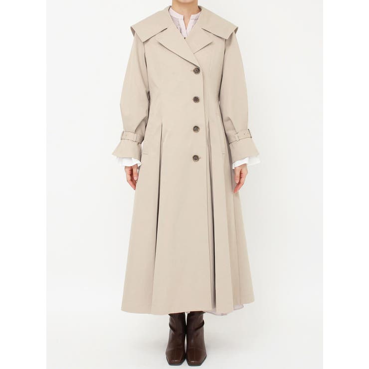 ビッグカラーフリルスリーブトレンチコート | dazzlin | 詳細画像26 