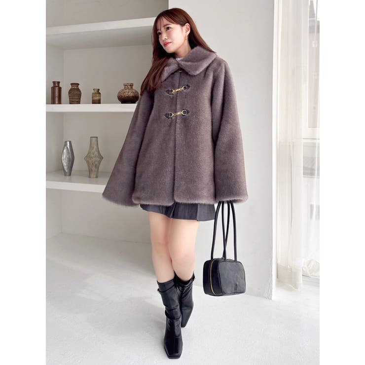 【20周年記念復刻！】ビットミドルミンクライクファーコート | dazzlin | 詳細画像2 