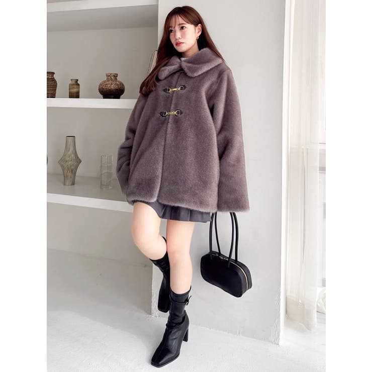 【20周年記念復刻！】ビットミドルミンクライクファーコート | dazzlin | 詳細画像5 