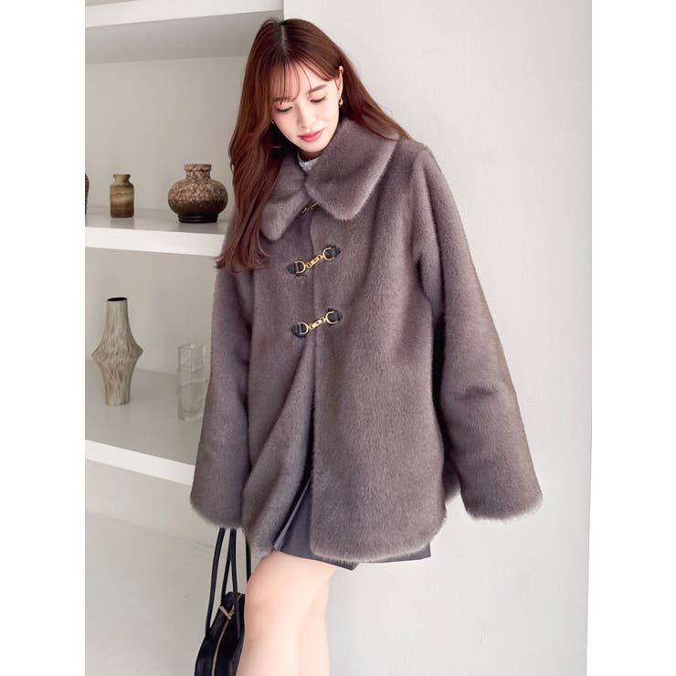 【20周年記念復刻！】ビットミドルミンクライクファーコート | dazzlin | 詳細画像6 