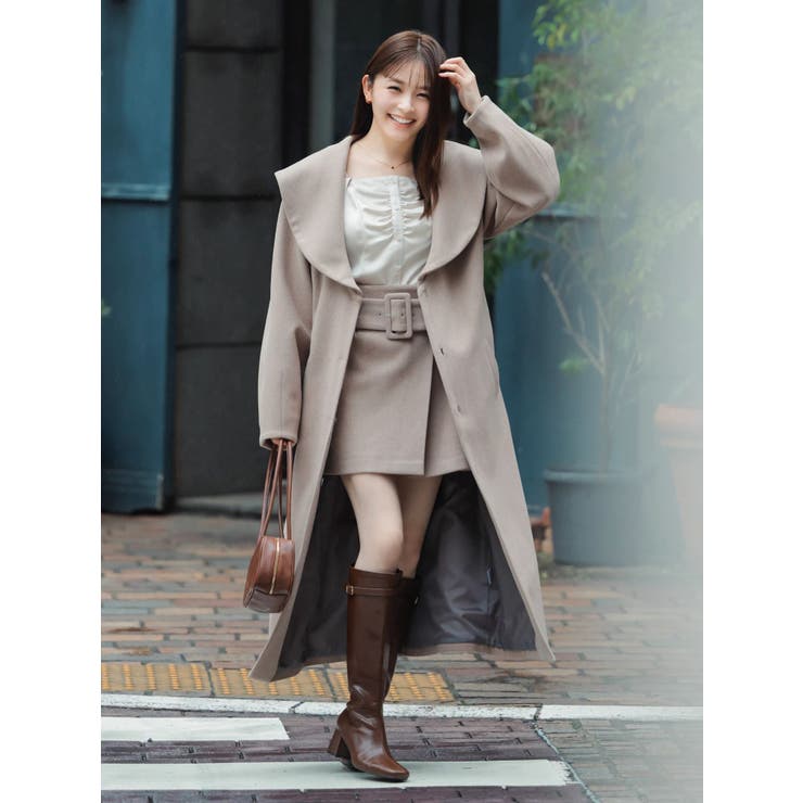 【久間田琳加コラボ】ビッグカラーコクーンコート | dazzlin | 詳細画像10 