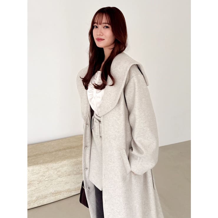 【久間田琳加コラボ】ビッグカラーコクーンコート | dazzlin | 詳細画像15 