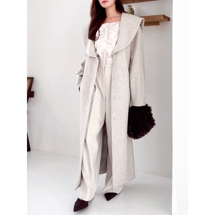 【久間田琳加コラボ】ビッグカラーコクーンコート | dazzlin | 詳細画像17 