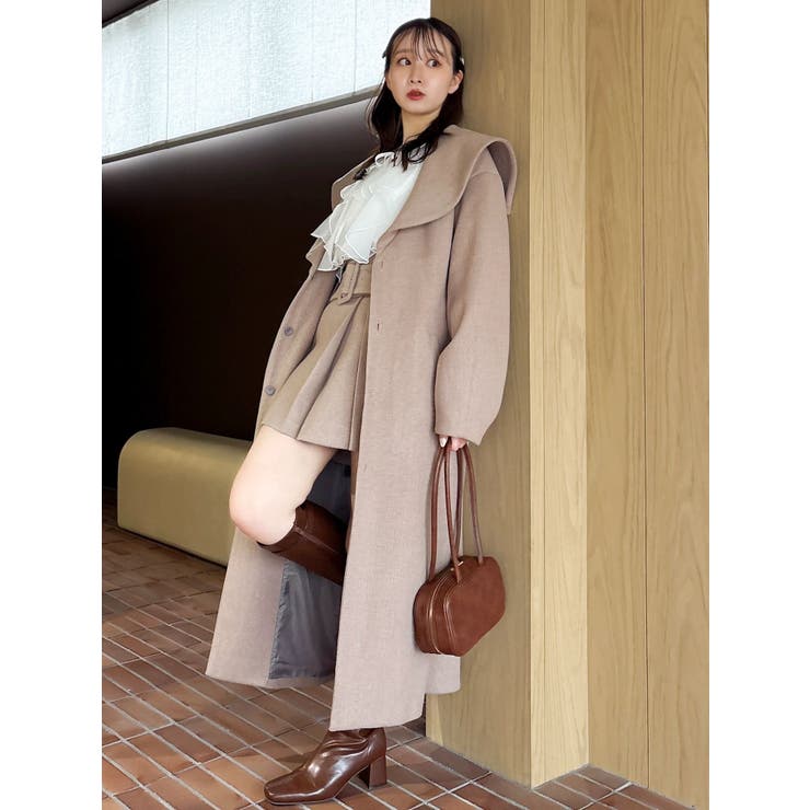 【久間田琳加コラボ】ビッグカラーコクーンコート | dazzlin | 詳細画像27 