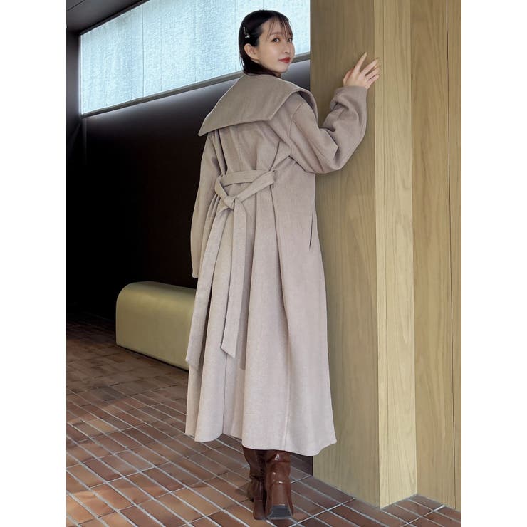 【久間田琳加コラボ】ビッグカラーコクーンコート | dazzlin | 詳細画像31 