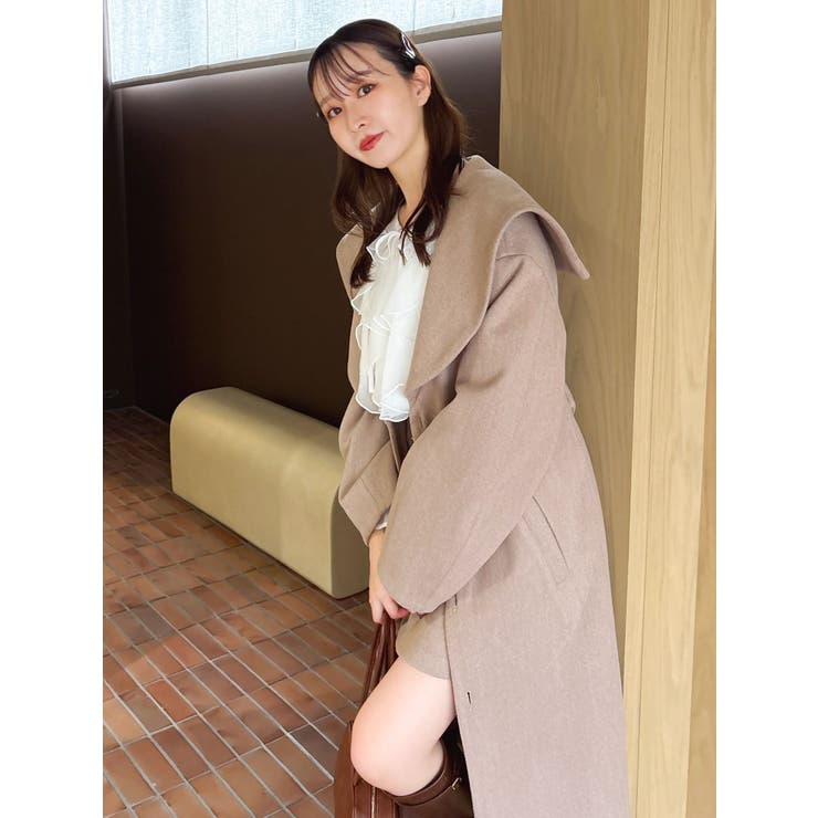 【久間田琳加コラボ】ビッグカラーコクーンコート | dazzlin | 詳細画像33 