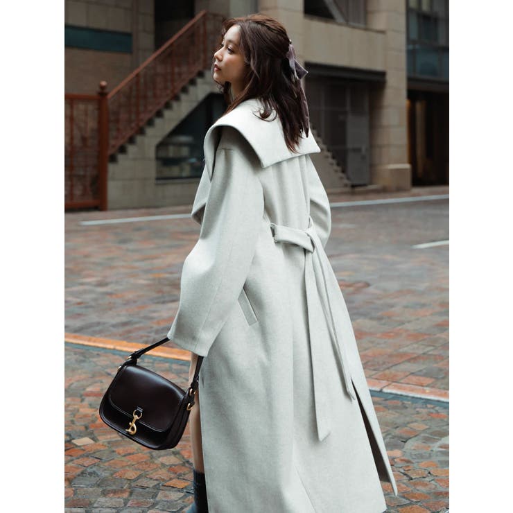 【久間田琳加コラボ】ビッグカラーコクーンコート | dazzlin | 詳細画像8 