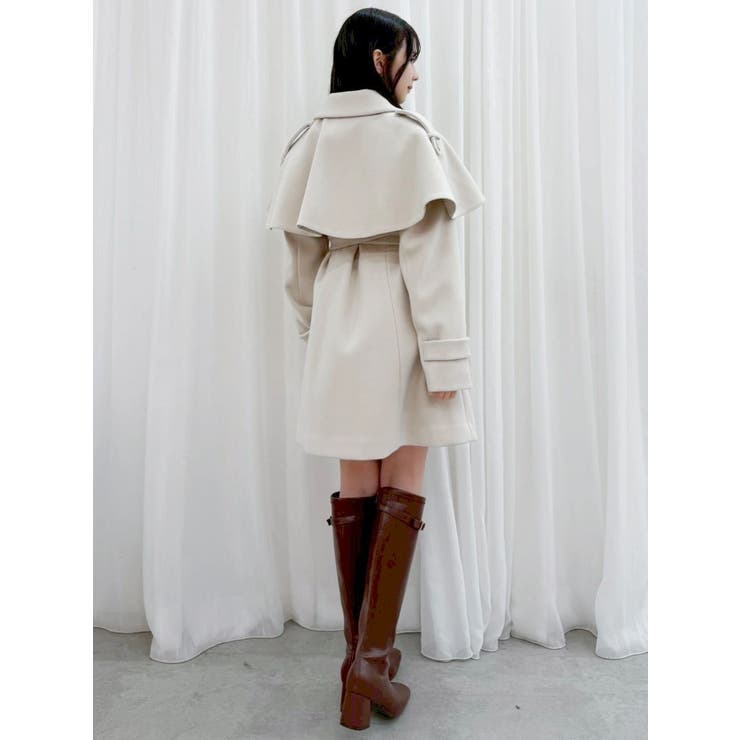 2WAYケープミニトレンチコート | dazzlin | 詳細画像10 