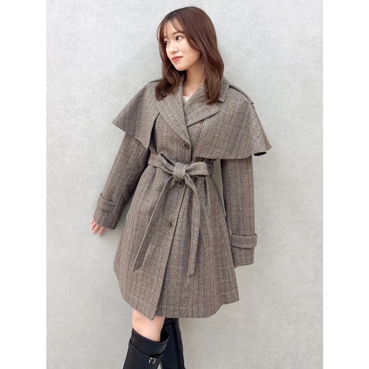 2WAYケープミニトレンチコート | dazzlin | 詳細画像18 