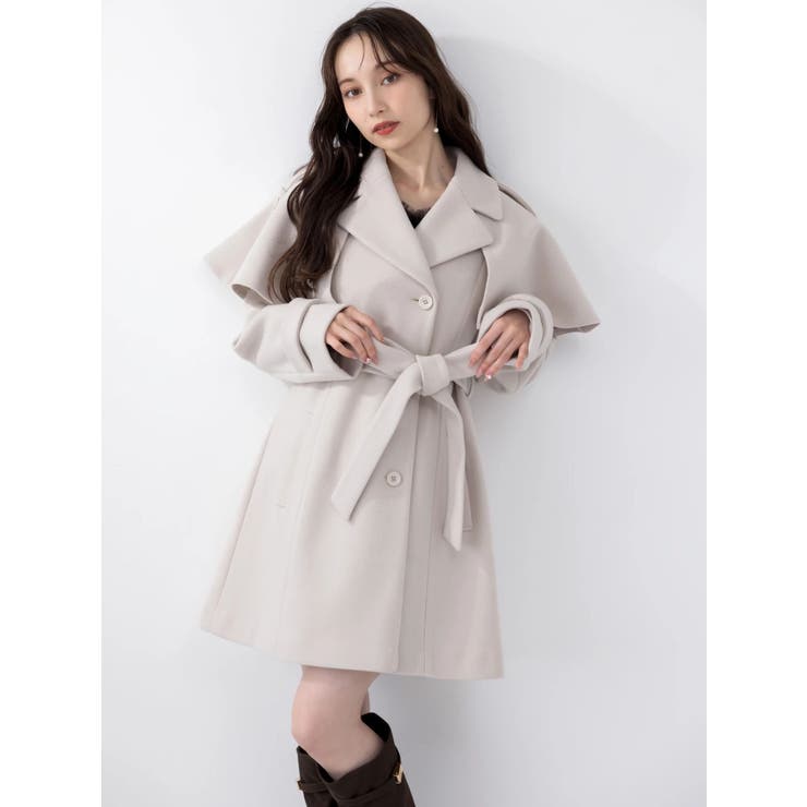 2WAYケープミニトレンチコート | dazzlin | 詳細画像3 