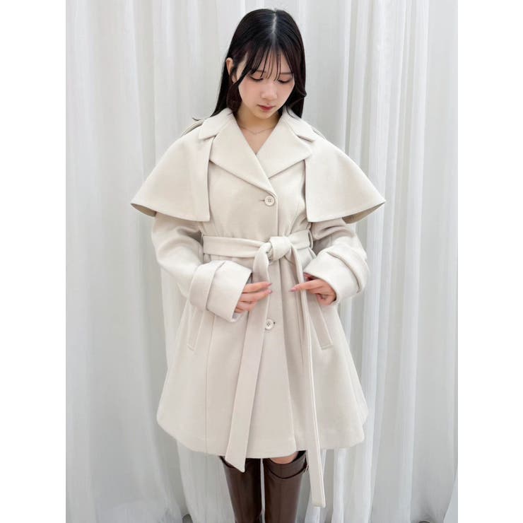 2WAYケープミニトレンチコート | dazzlin | 詳細画像6 