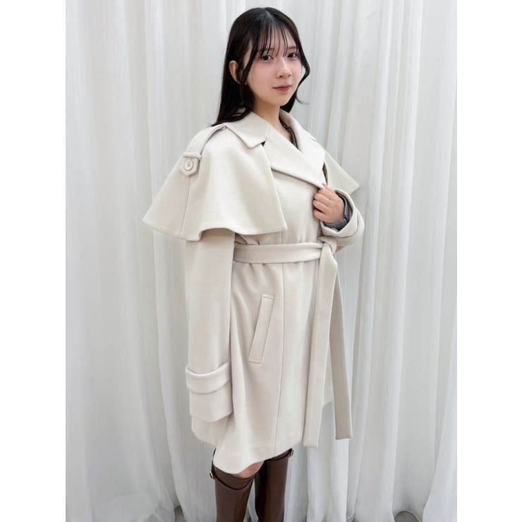 2WAYケープミニトレンチコート | dazzlin | 詳細画像7 