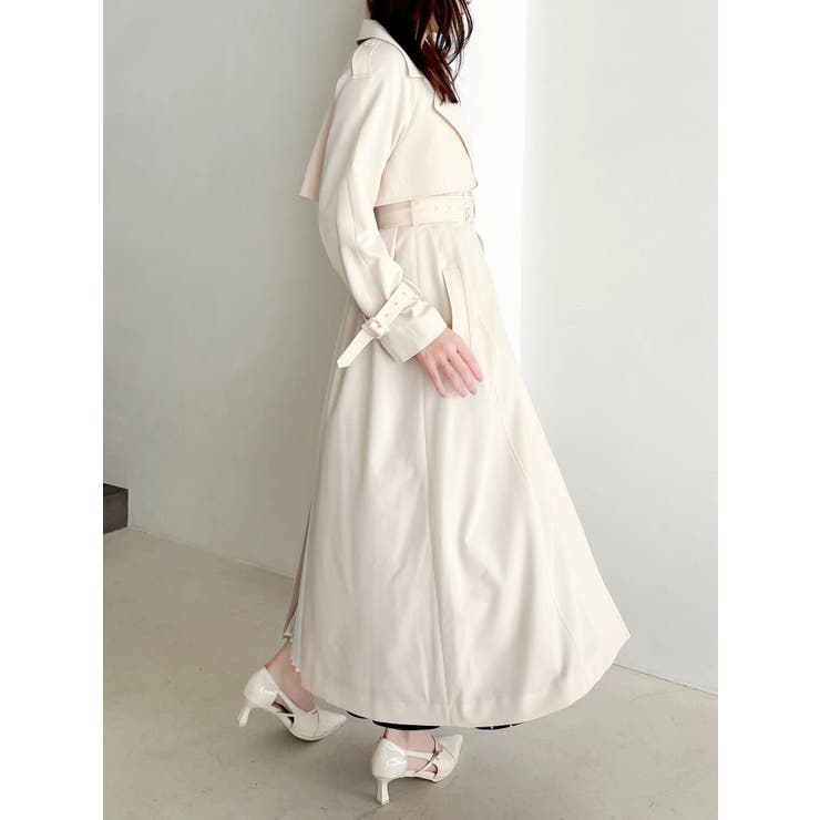 バックプリーツトレンチコート | dazzlin | 詳細画像10 