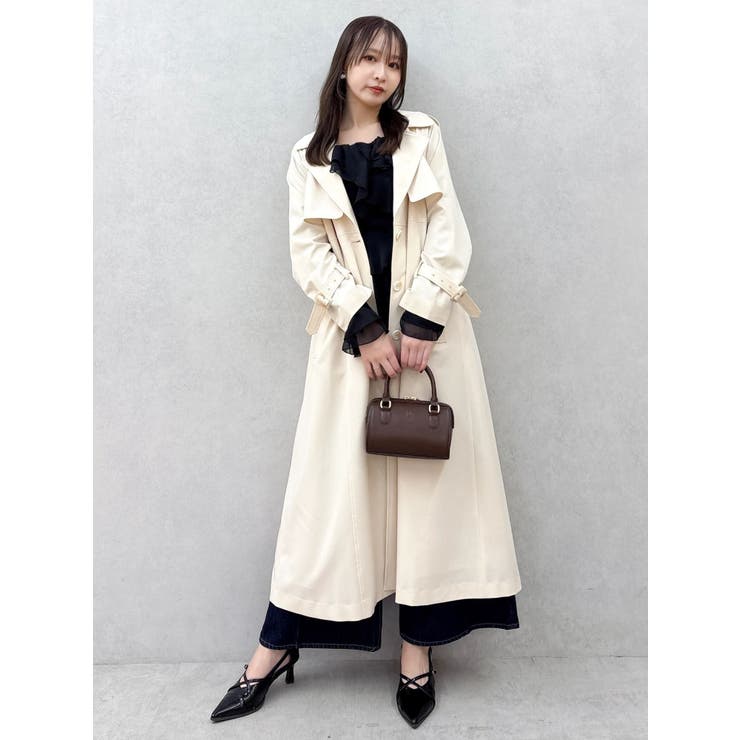 バックプリーツトレンチコート | dazzlin | 詳細画像13 