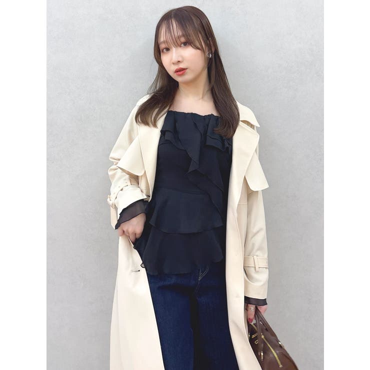 バックプリーツトレンチコート | dazzlin | 詳細画像14 