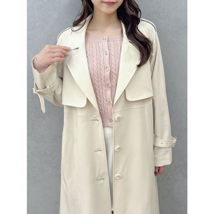 バックプリーツトレンチコート | dazzlin | 詳細画像18 