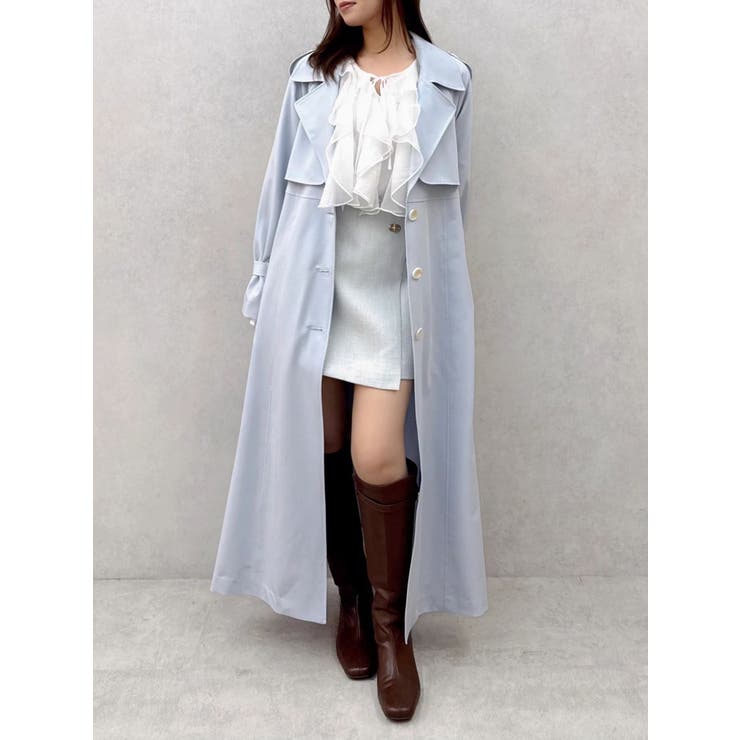 バックプリーツトレンチコート | dazzlin | 詳細画像19 