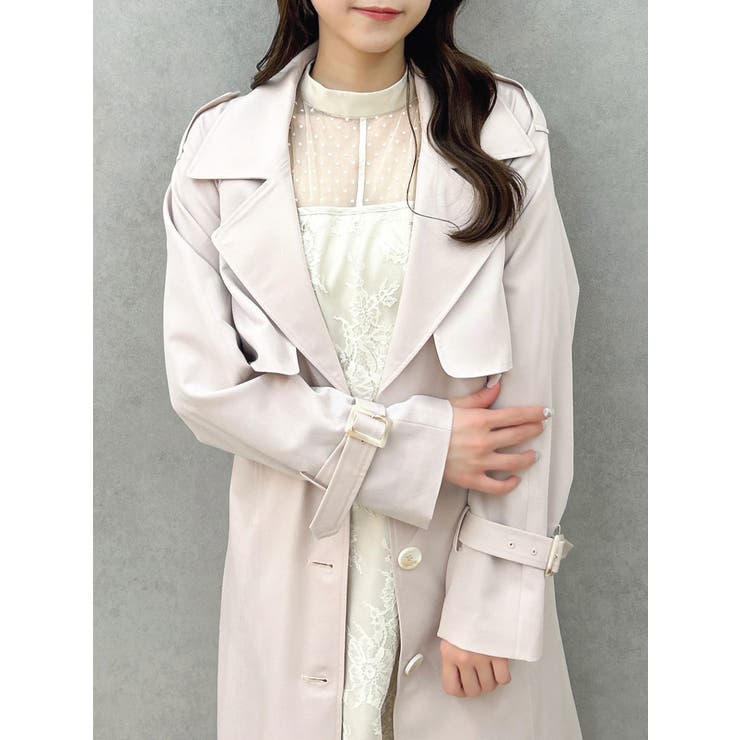 バックプリーツトレンチコート | dazzlin | 詳細画像30 