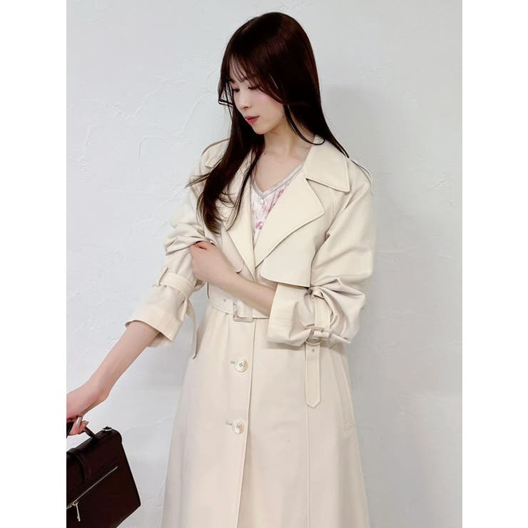 バックプリーツトレンチコート | dazzlin | 詳細画像7 