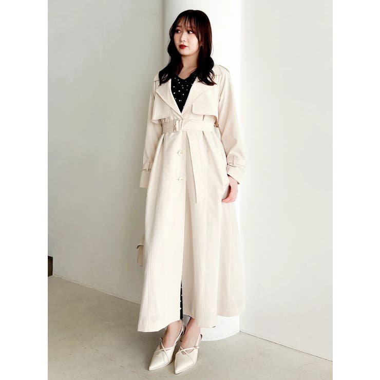 バックプリーツトレンチコート | dazzlin | 詳細画像9 