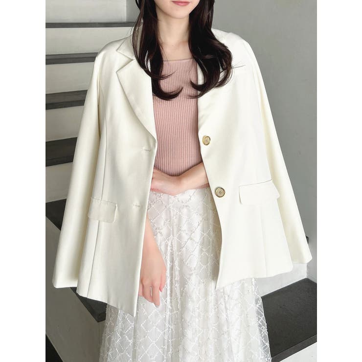 アイボリー | シングルテーラードジャケット | dazzlin