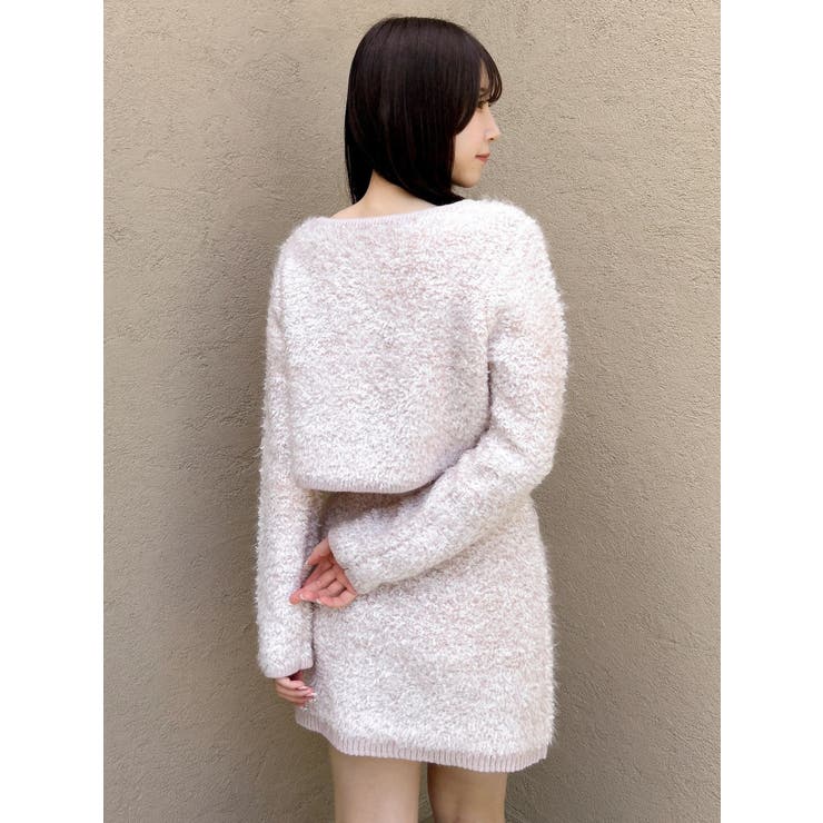 【セット対応】ヘアリーニットジャケット | dazzlin | 詳細画像16 