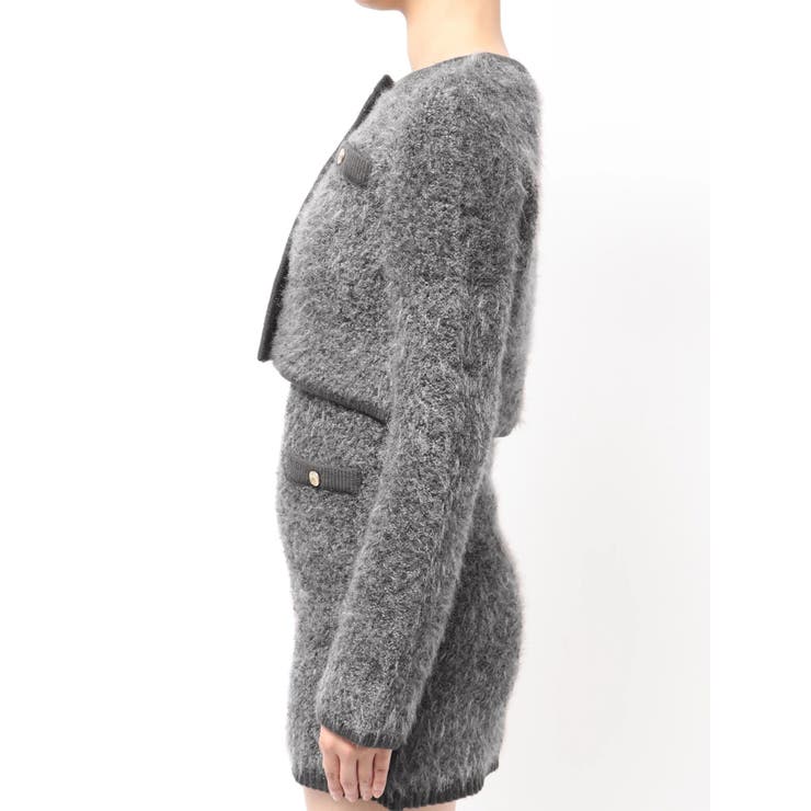 【セット対応】ヘアリーニットジャケット | dazzlin | 詳細画像36 