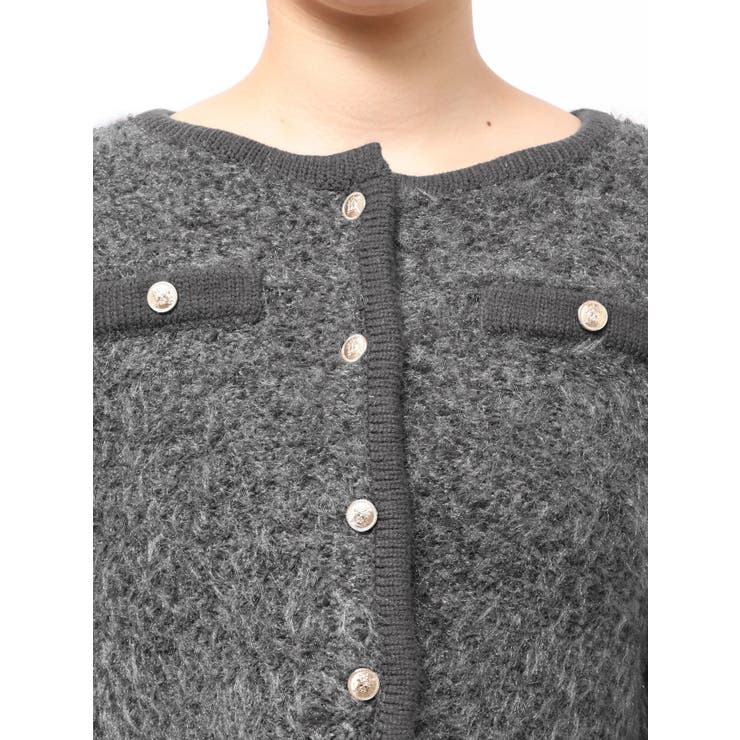 【セット対応】ヘアリーニットジャケット | dazzlin | 詳細画像38 