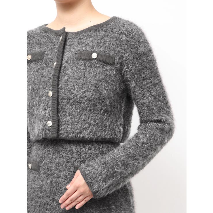 【セット対応】ヘアリーニットジャケット | dazzlin | 詳細画像39 