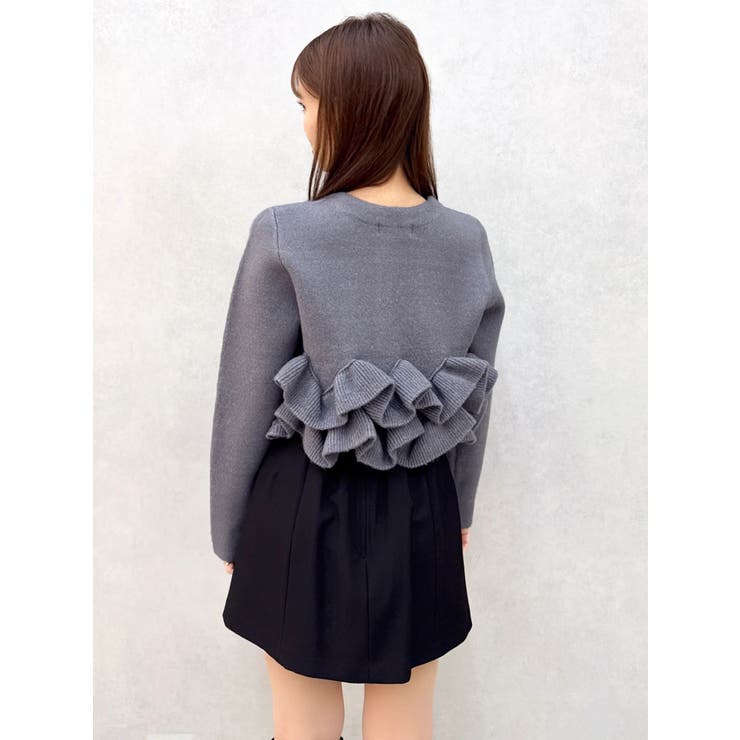 ヘムフリルニットジャケット | dazzlin | 詳細画像15 