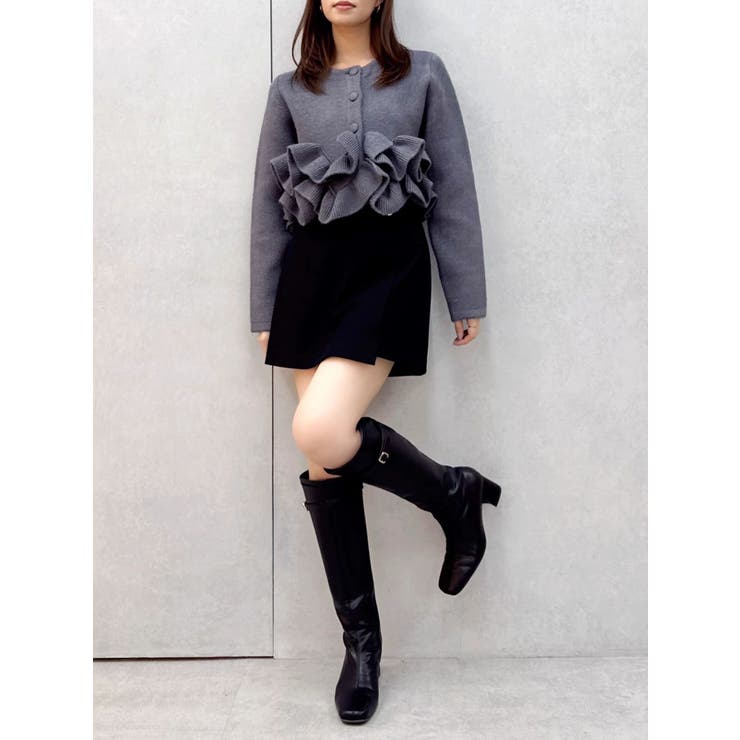 ヘムフリルニットジャケット | dazzlin | 詳細画像16 