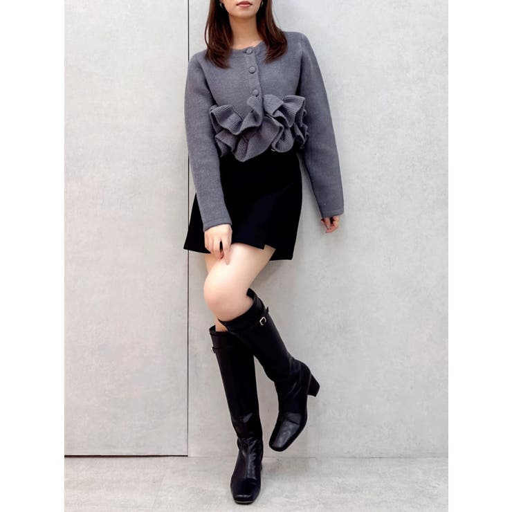 ヘムフリルニットジャケット | dazzlin | 詳細画像17 