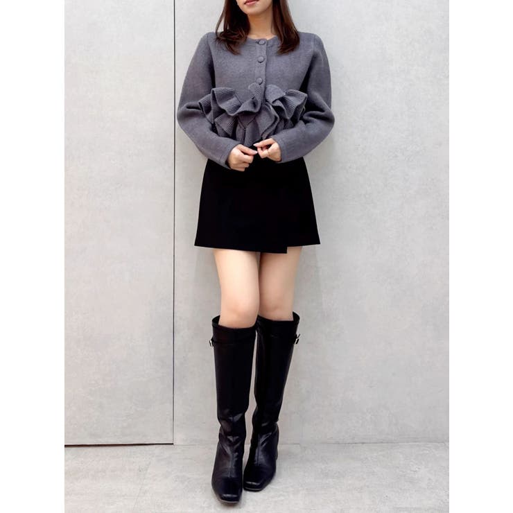 ヘムフリルニットジャケット | dazzlin | 詳細画像18 