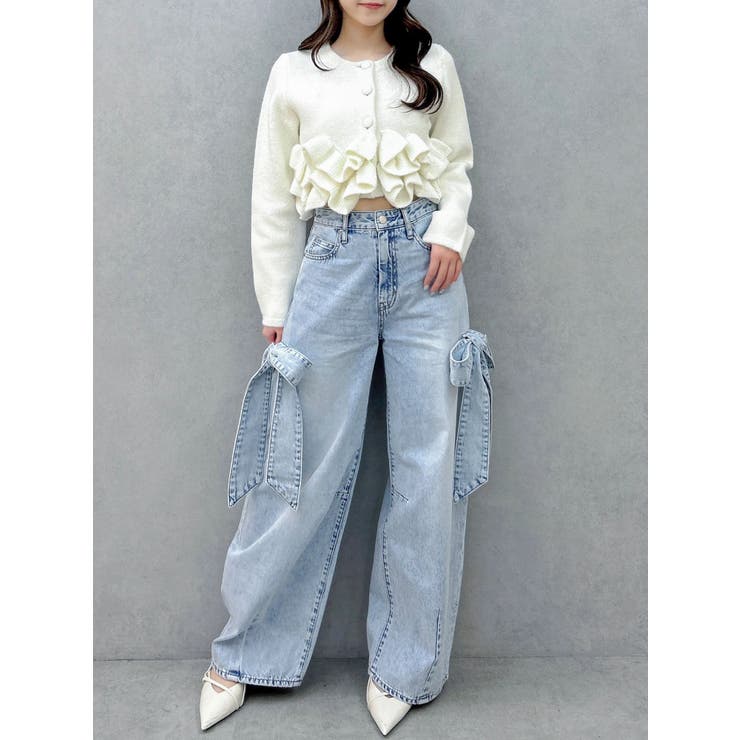 ヘムフリルニットジャケット | dazzlin | 詳細画像25 